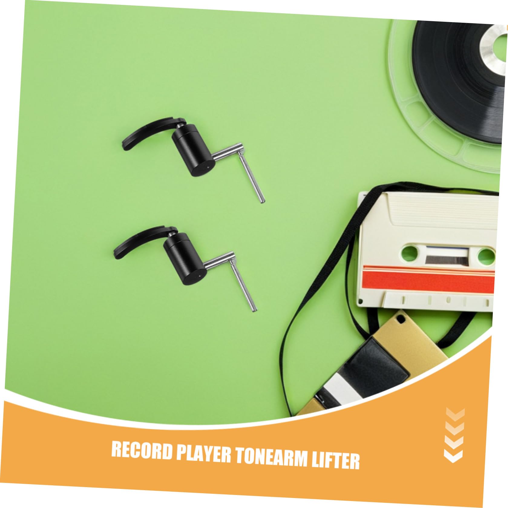 Lurrose Sollevatore Braccio Giradischi in Plastico e Metallo Regolazione di Precisione e Manopola Altezza per Protezione Ago Vinile in Casa e Dj