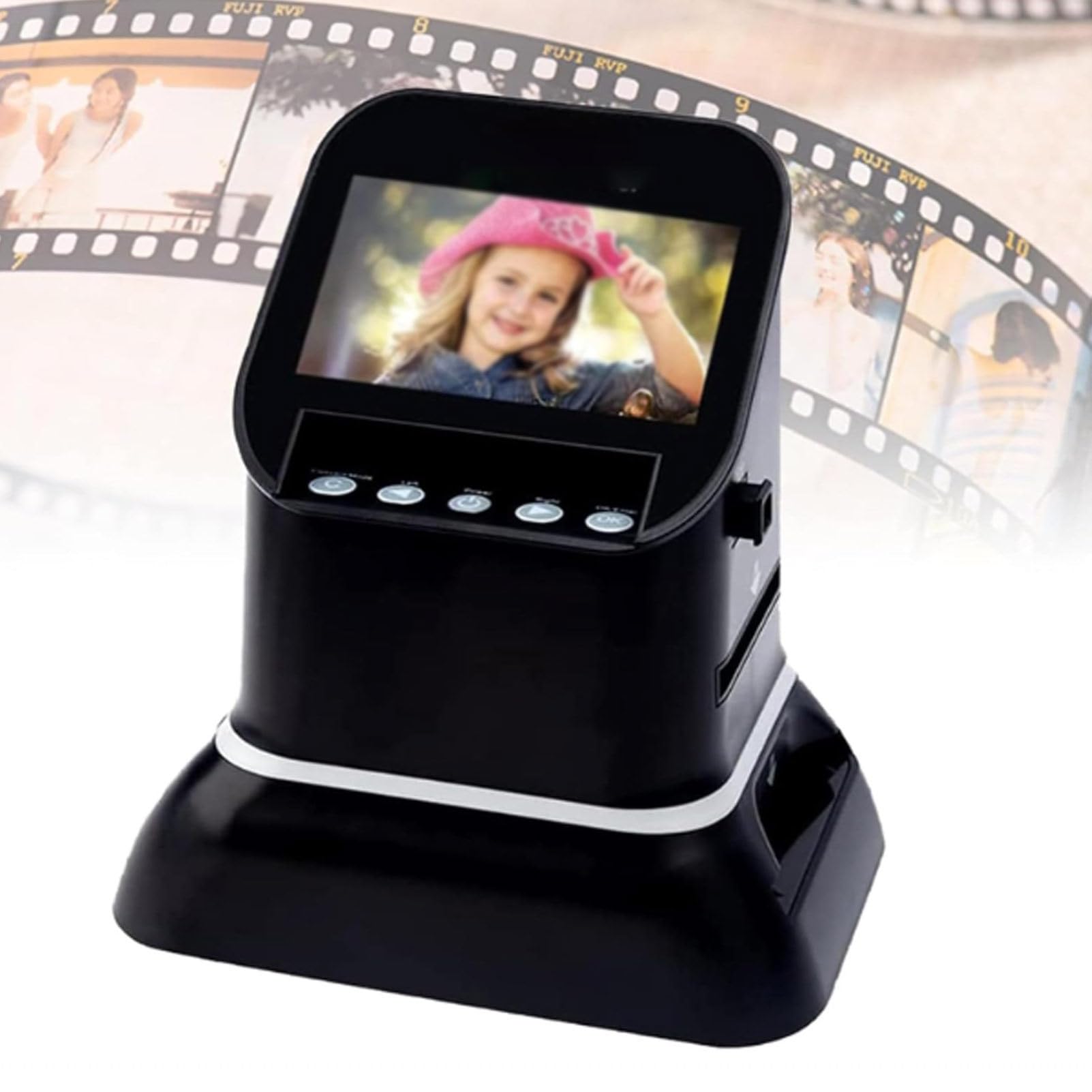Slide Film Scanner, Negative Converter, 22MP High Resolution Scanner for 35mm, 120, 127, 126 Film to Digital Photos, 4.3 LCD Screen, HDMI USB Output-image-31