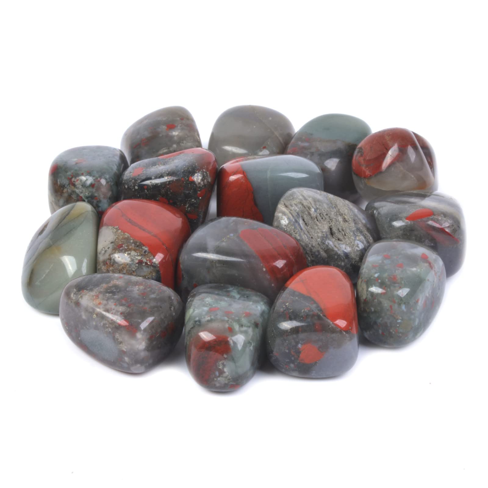 Justinstones1/2LB Large Tumbled Stone Specimen Collection Pocket Worry Healing Crystal, Stone