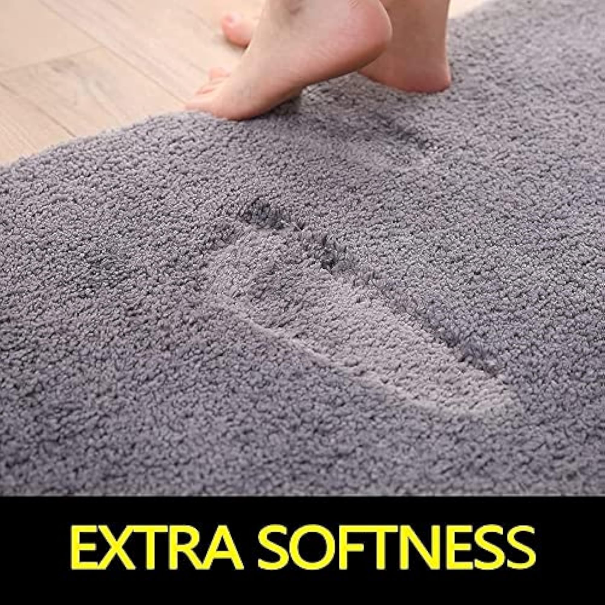 Super Soft Microfibre Bath Mat, Pack of 2