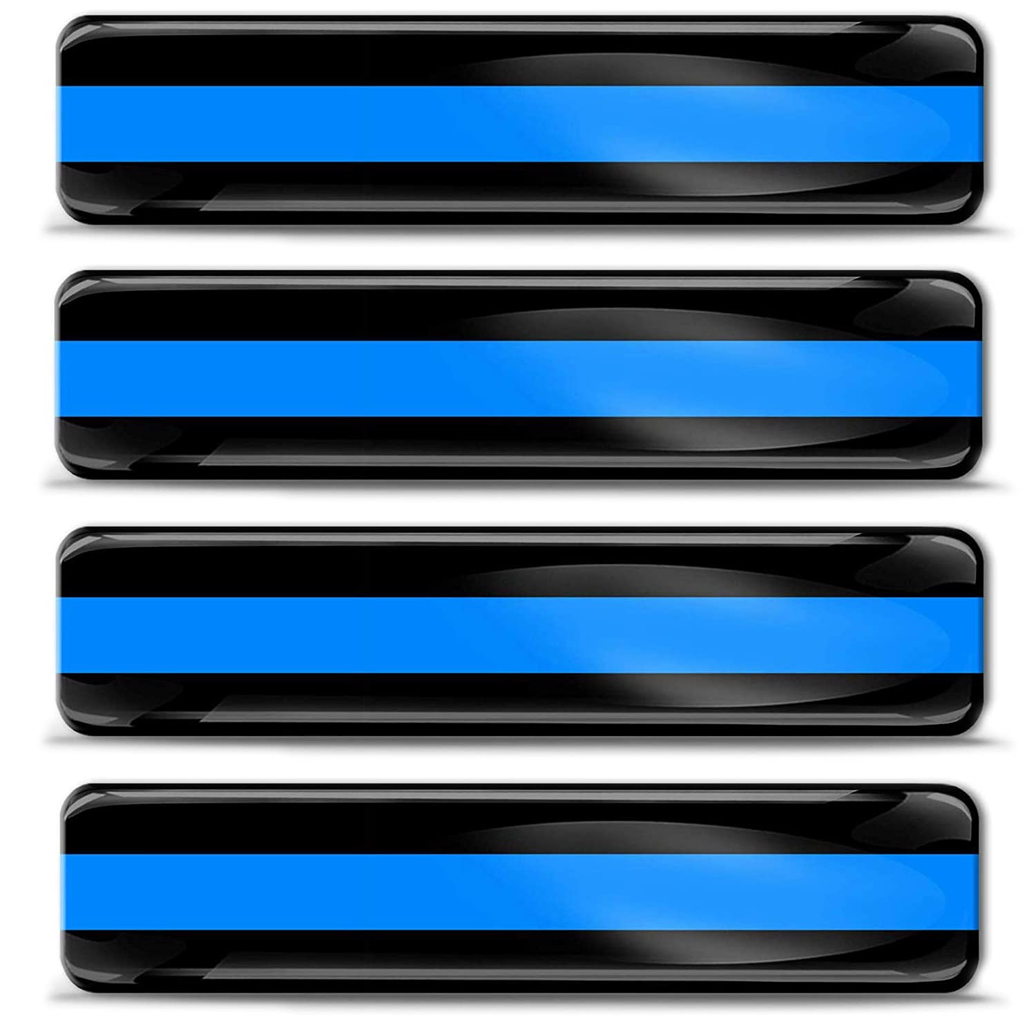 Biomar Labs Usa American Flag In Blue F 35-4 4 X 3D Domed Silicone Stickers Decals Uk Usa Thin Blue Line Police Support Flag Banner Emblem Car Motorcycle Helmet F 35/4-Ka