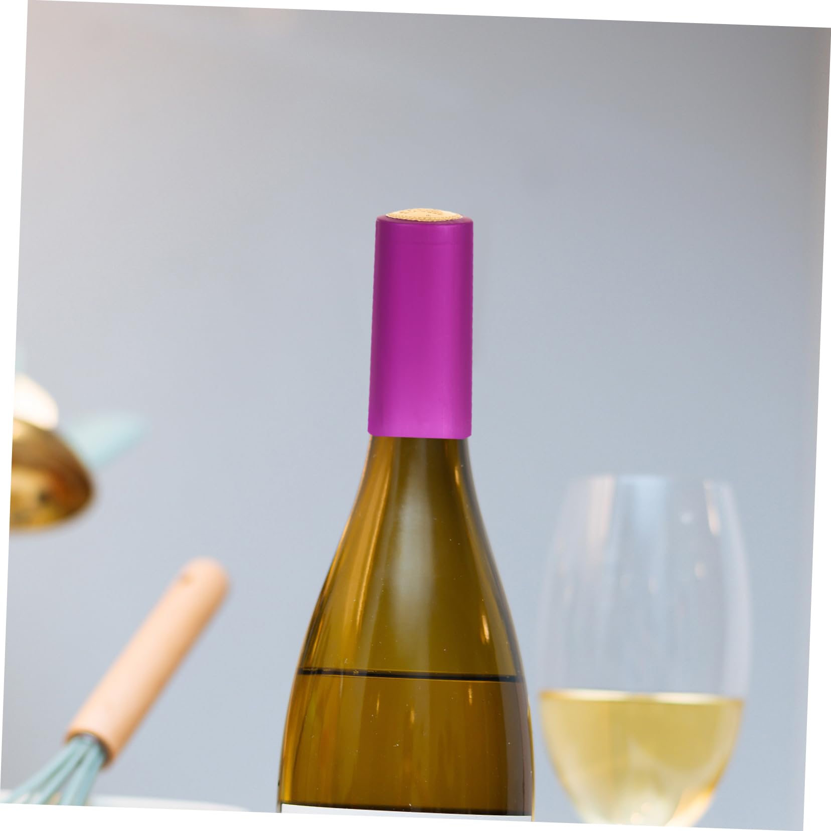 KICHOUSE Professional Wine Bottle Seal Heat Shrink Bottle Cover Easy Peel off Labels