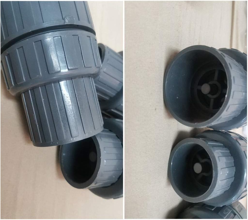 Water pump filter，Water filter pump， Inline Check Valve,Check Valve,Plastic Check Valve,32-63mm Inner Diameter PVC One Way Non Return Valve Pipe Fitting for Garden Irrigation Aquarium Fish Tank,1pcs(6