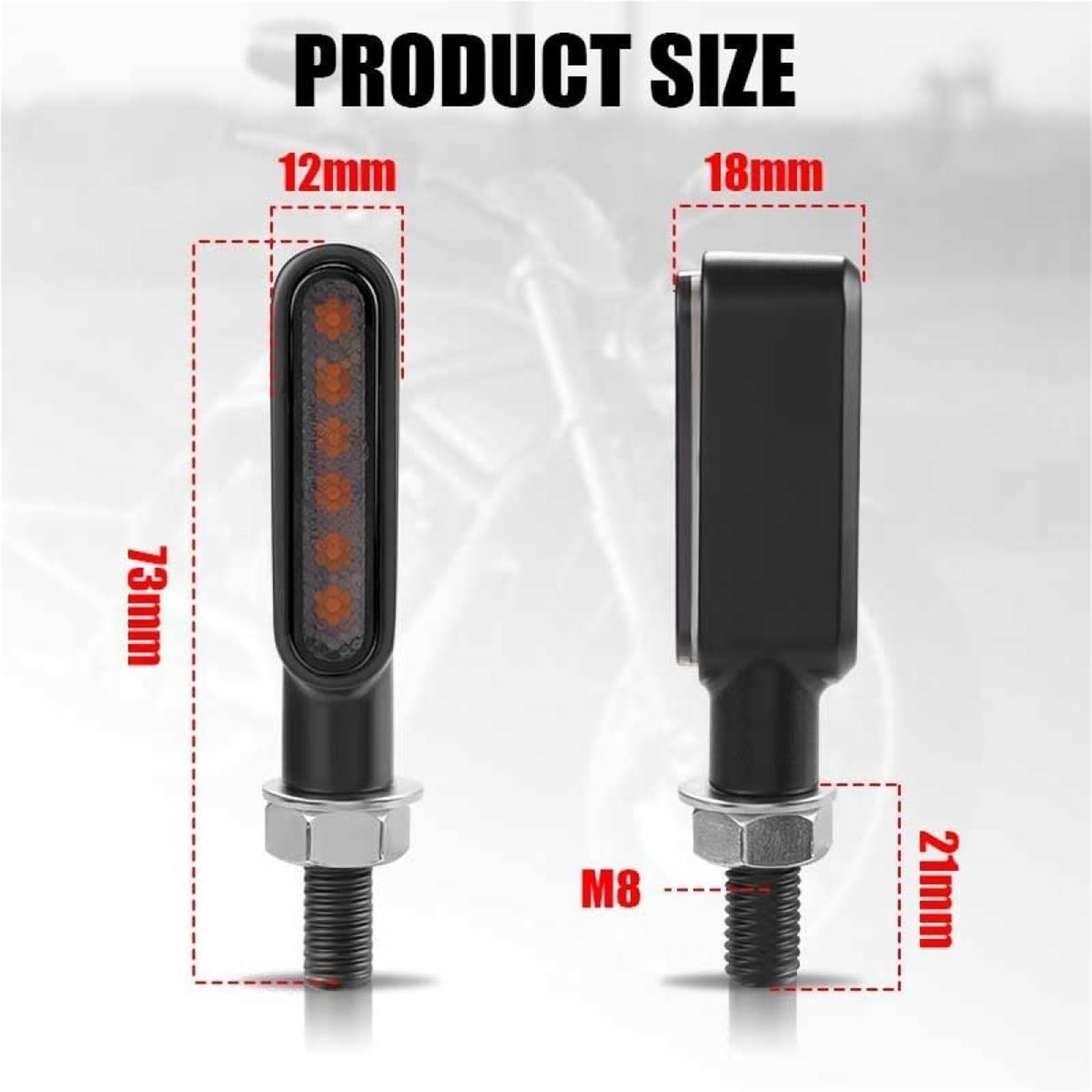 Metal motocicleta para giro para LED para luz señal para Honda para Yamaha