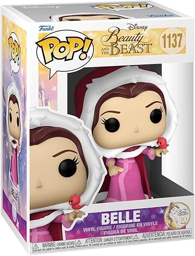 Miniatura 3 de POP Disney: La Bella y la Bestia - Figura de vinilo Winter Belle Funko (paquete con funda protectora de caja compatible), multicolor, 3.75 pulgadas