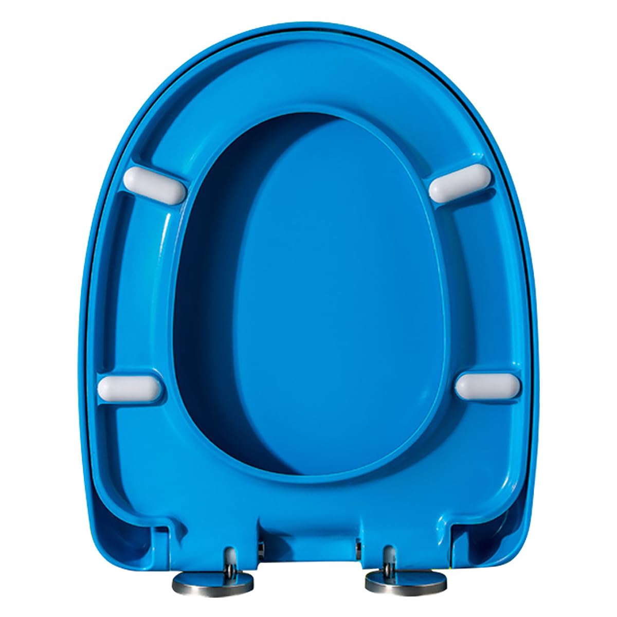 Ldhsjh Blue Soft Close, Quiet Easy Clean Material Fix Hinges, Adjustable, Lightweight, Durable, Portable, User-Friendly, Compact, Toilet, Seat, Quick, Release