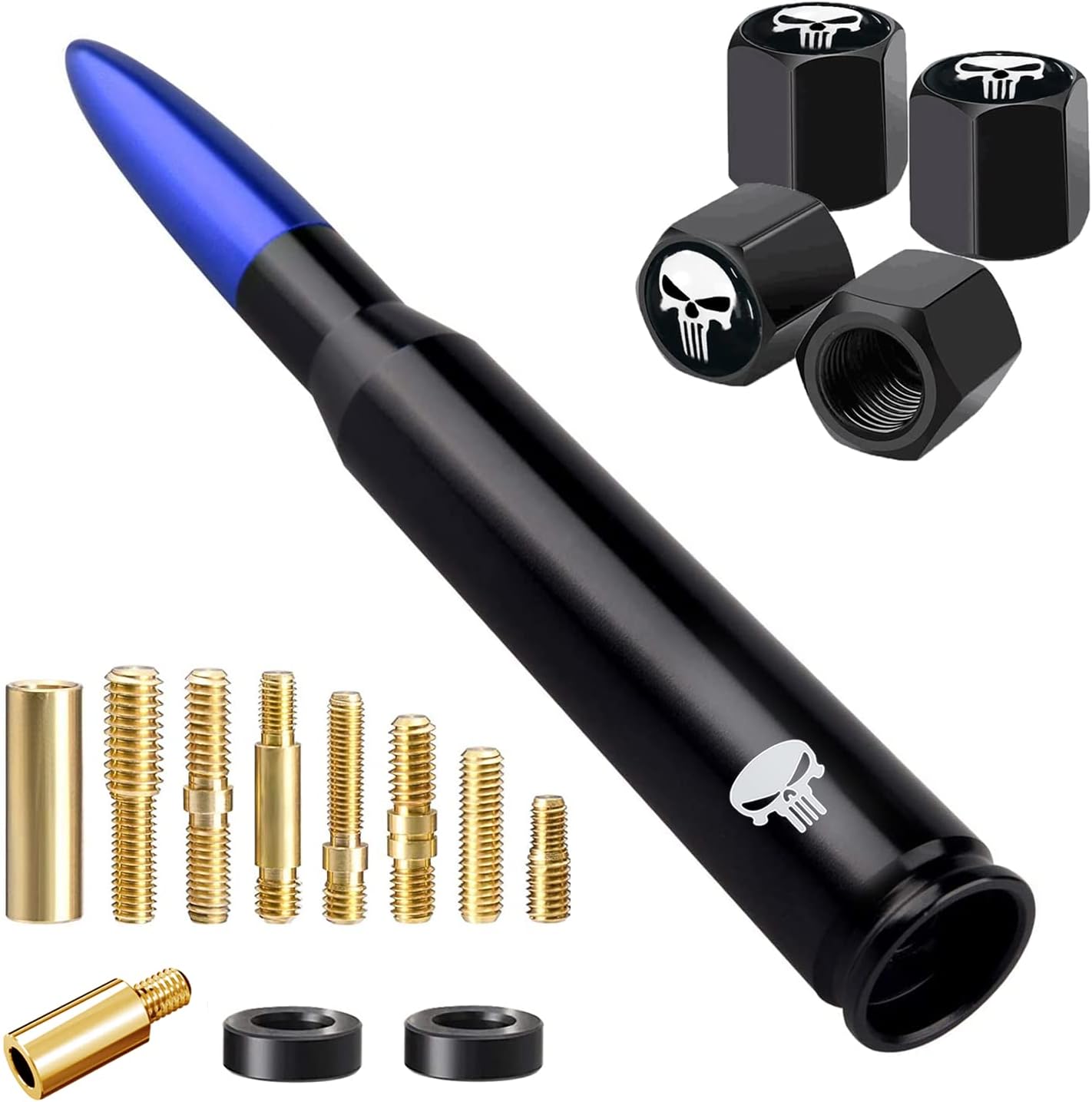 Universal Bullet Antenna - 5.5" Black Aluminum Antenna For Chevy Silverado & GMC Sierra