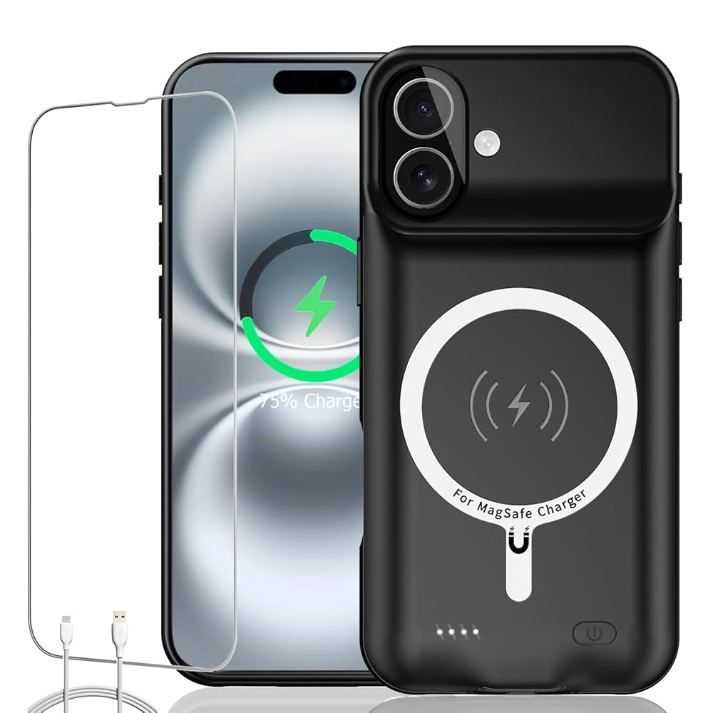 iPhone 16 plus 512gb バッテリー99% CASETiFY付き Amazon.com: Battery Case iPhone 16 Plus, Upgraded 12000mAh