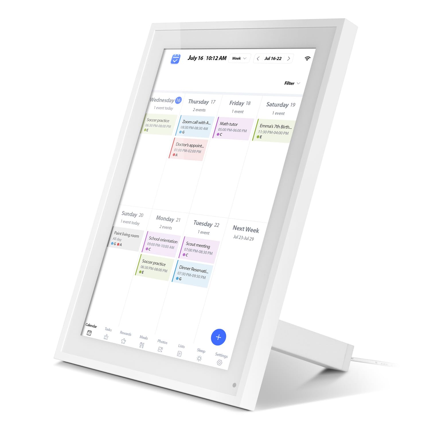 ディスプレイ・モニター Aluratek 10.1インチ デジタルカレンダー