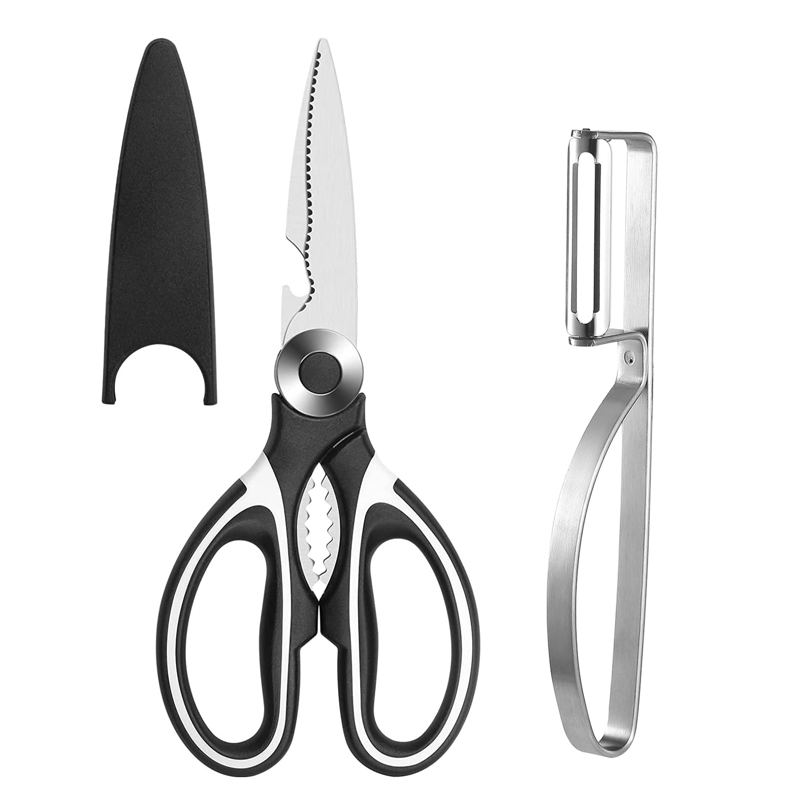 Kitchen Scissors Set,SinYe Kitchen Scissors with Peeler