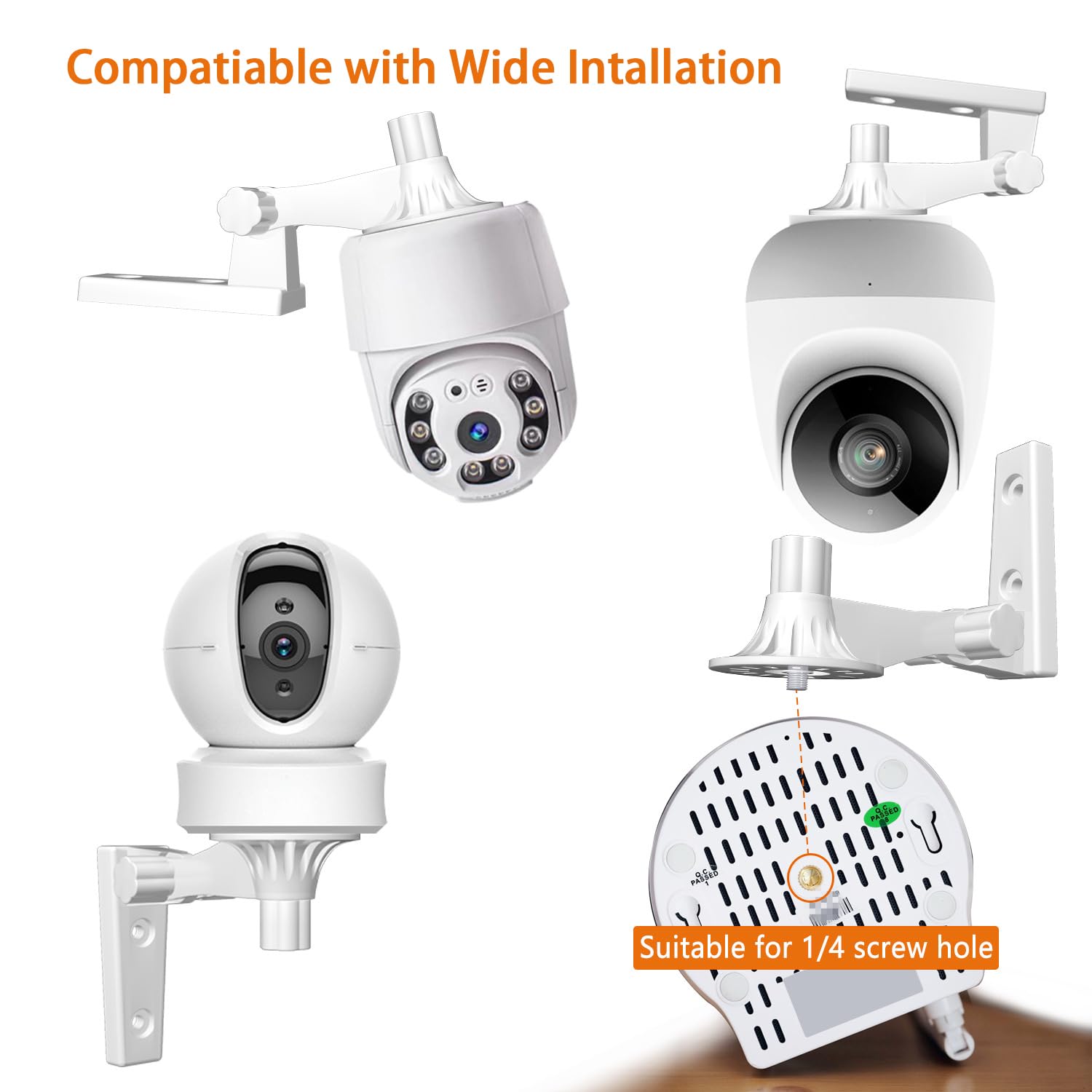 Amazon.co.jp: 調節可能なベビーモニターカメラ壁掛け、天井、壁