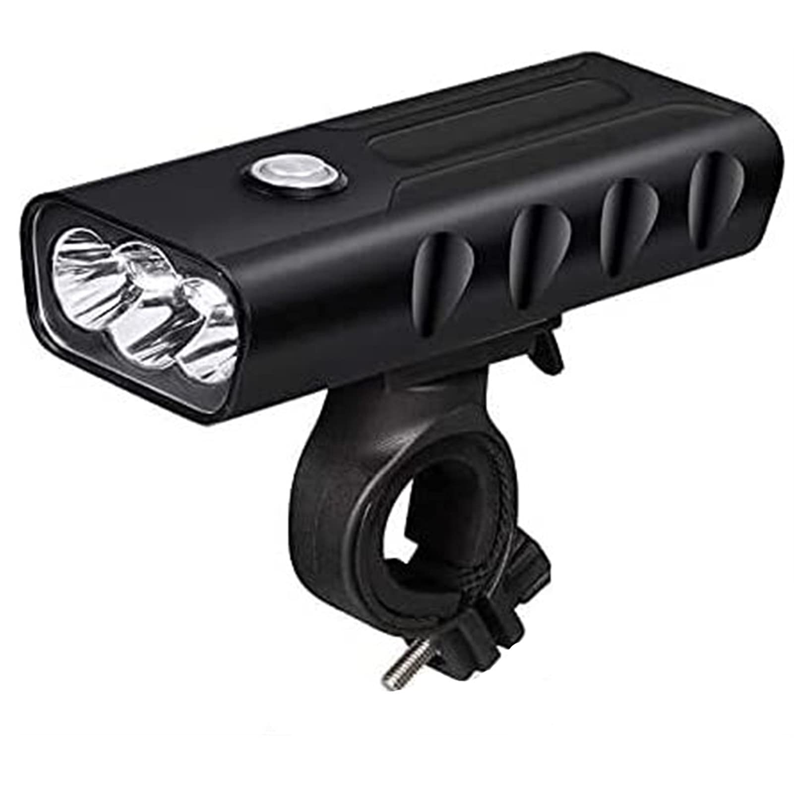 Światła kierownicy LED Light Bike Light, Wodoodporna lampa przednia rowerowa, USB Akumulator, Long Life 900LM Super Bright 3 LEDS Reflektor z Funkcją Funkcja Bank Tailight