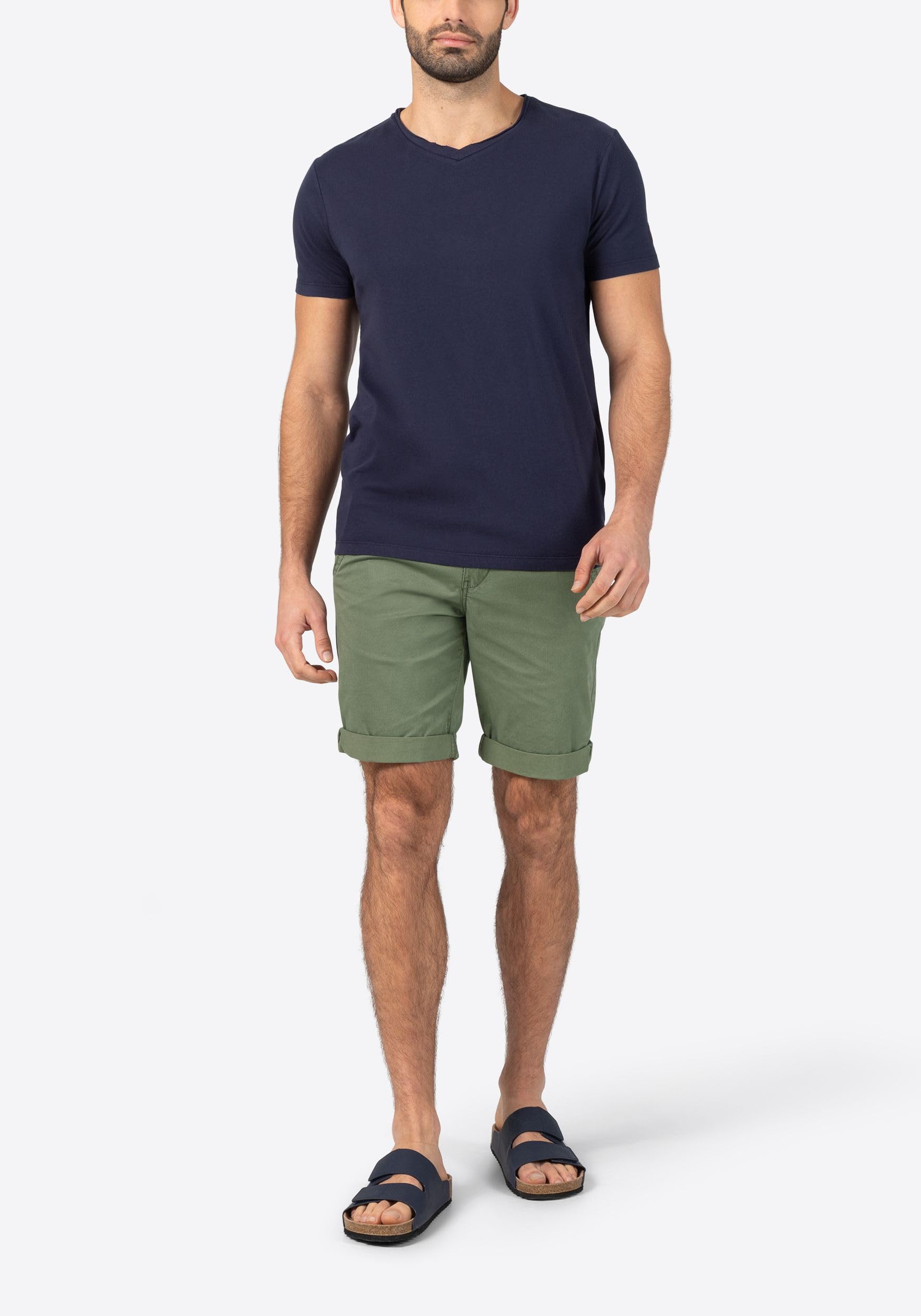 Timezone Szorty chinosy, krótkie spodenki z nadrukiem i ściągaczem, bermudy twill Pants LucaTZ