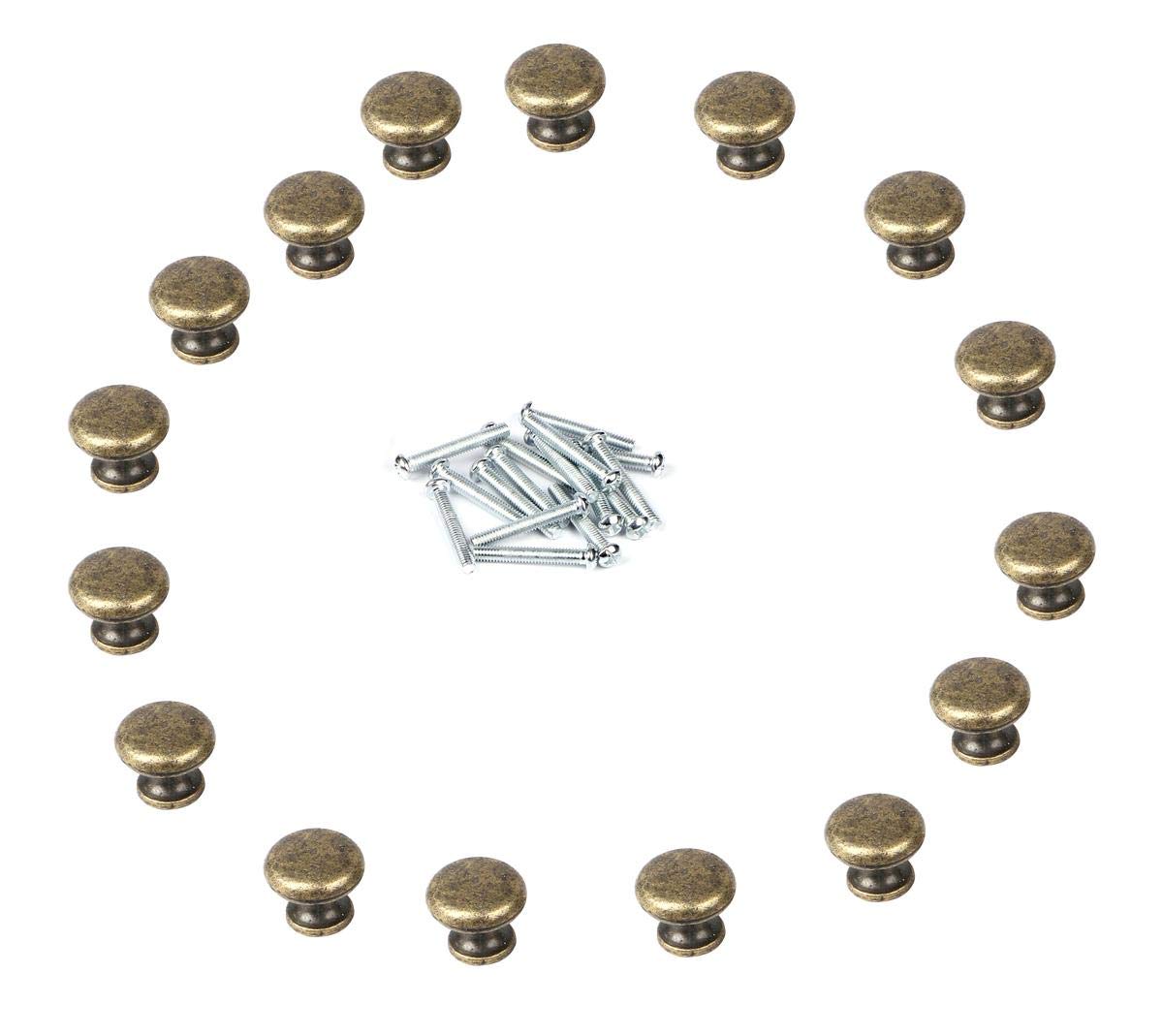 Amazon | DIY 用 アンティーク レトロ 24×20mm 丸型 取っ手 ブロンズ