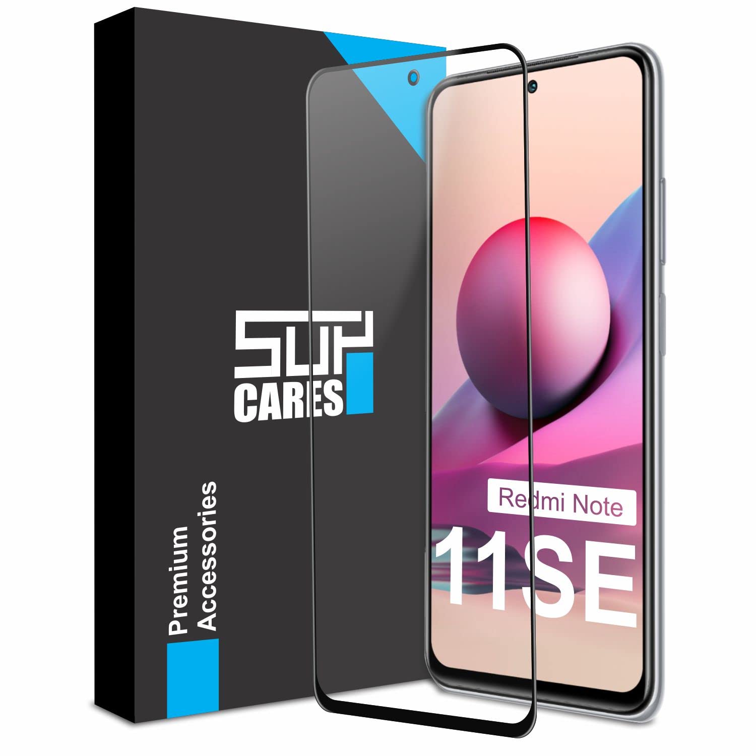 SupCares Edge to Edge Tempered Glass for Redmi Note 11Se, Redmi Note 11S, Redmi Note 11, Redmi Note 10S and Redmi Note 10 (6.43 Inch) With Easy Self Installation Kit | Black (B0B4WLC68Y) Amazon Price History, Amazon Price Tracker