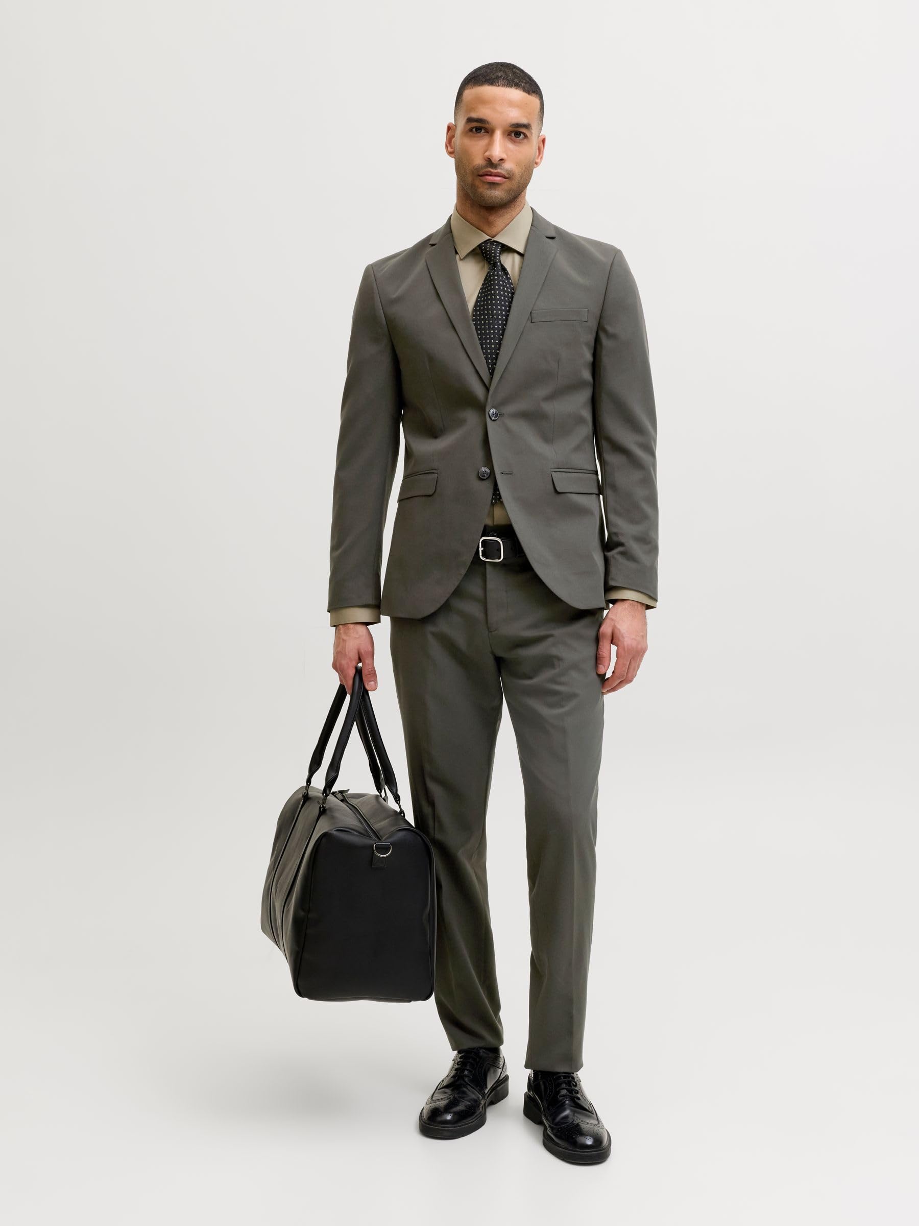 JACK & JONES Single Breasted Blazer And Tailored Trousers JPRFRANCO Super Slim Fit Suit