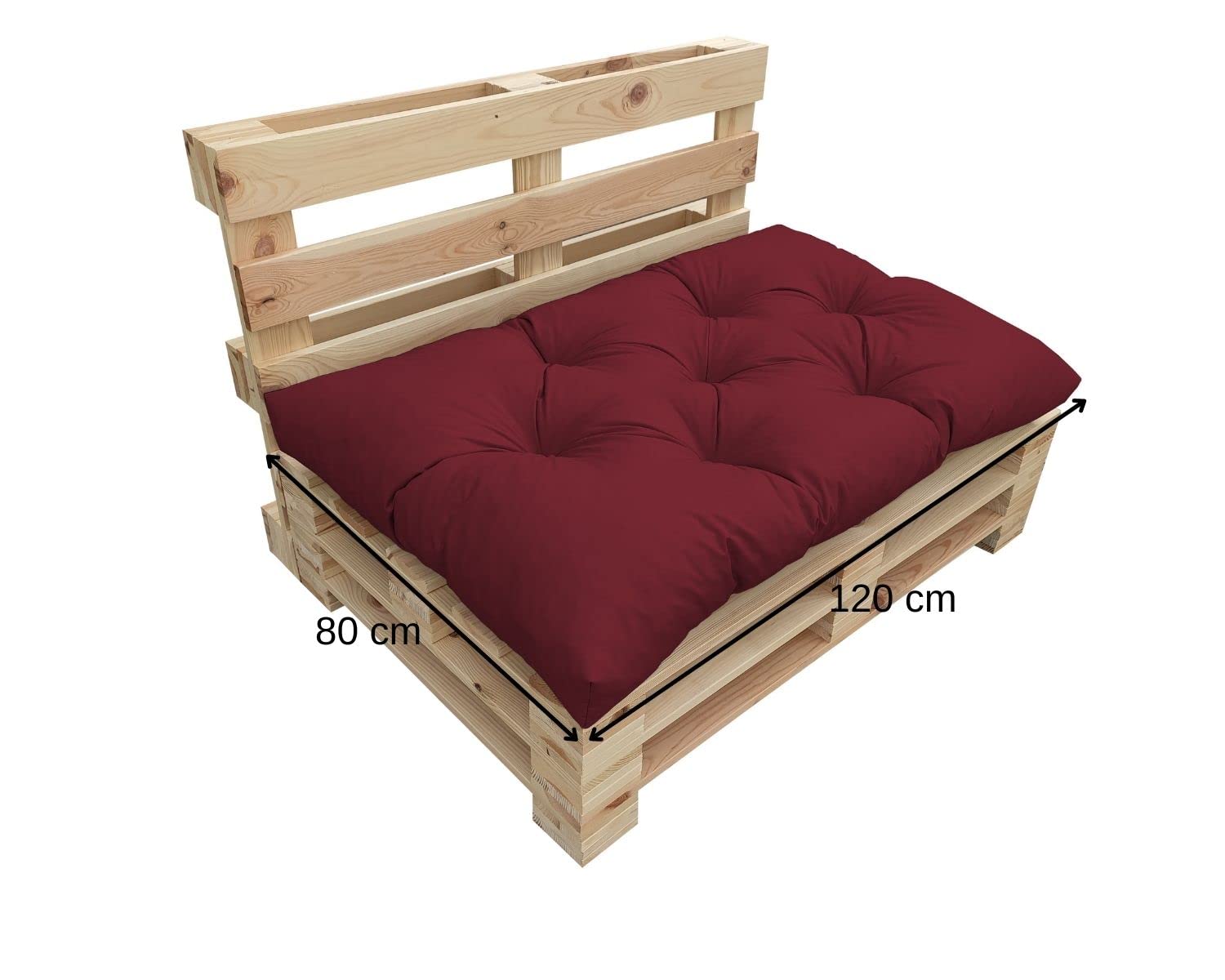 chilly pilley Chilly Pilley Palletkussen Waterdicht Palletkussen Palletkussen Palletmeubels Tuinkussen Waterdicht Waterafstotend Vele Maten En Kleuren (Set Van 2 Geel