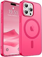 Vista 222 de SUPFINE - Funda magnética para iPhone 13 Pro Max (compatible con MagSafe), (protección contra caídas de grado militar de 10 pies), delgada, Negro