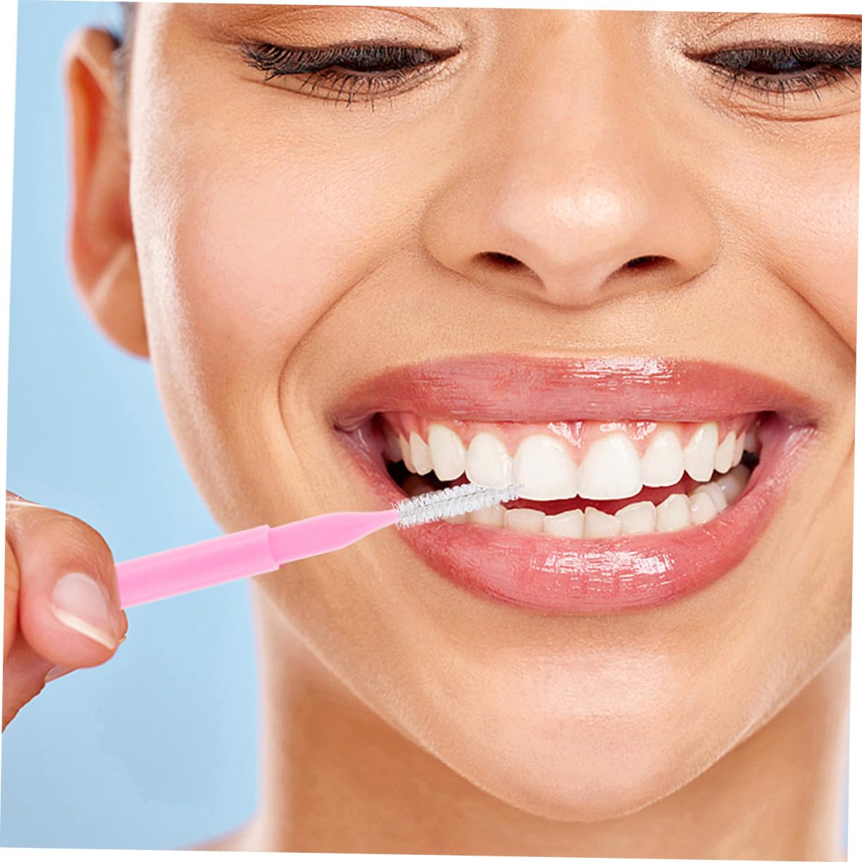 NOLITOY 200piezas Cepillo de Limpieza Interdental Unidades Cerdas Suaves Limpiador de Aparatos Dentales para Hilo Dental y Cuidado Bucal