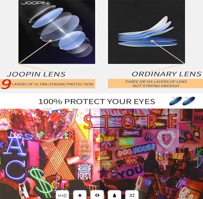 Miniatura 5 de Gafas de sol Joopin polarizadas, estilo Lennon, redondas, gafas de sol estilo hippy redondas para mujer y hombre