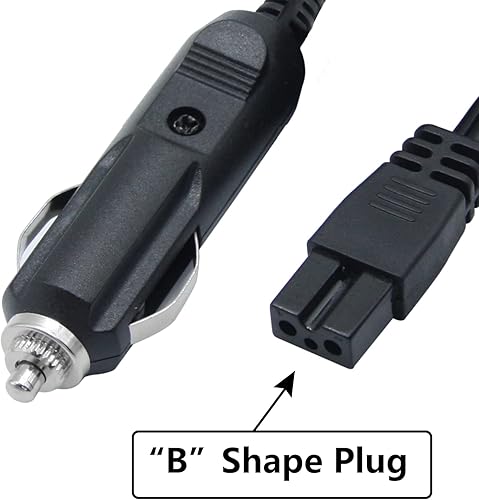 Miniatura 2 de Cable de alimentación de enchufe de 12 V, cable de extensión de alimentación de repuesto para mini refrigerador, enfriador de automóvil de 2 pines