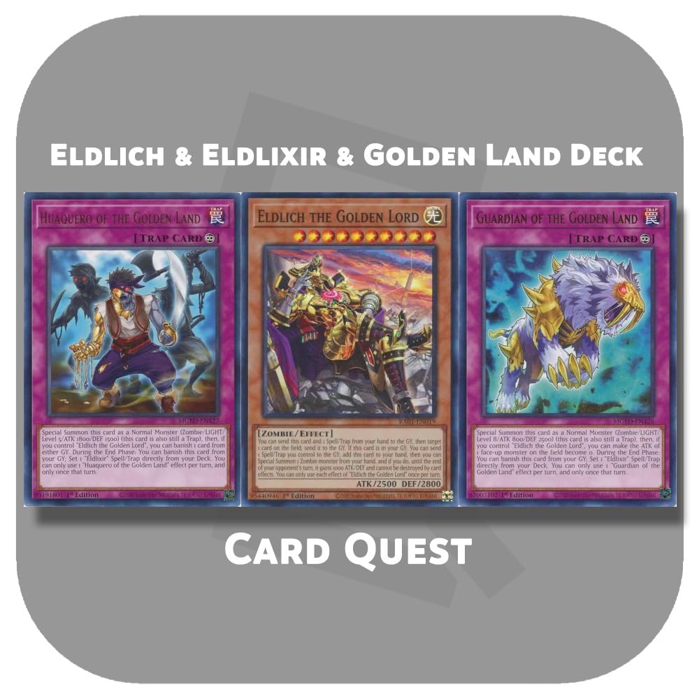 Yugioh Anime Style Card Sleeves Yu-Gi-Oh! Eldlich The Golden Lord Card  Sleeves - Pack Of 10 Premium Glossy Japanese Size Yugioh Over Sleeves