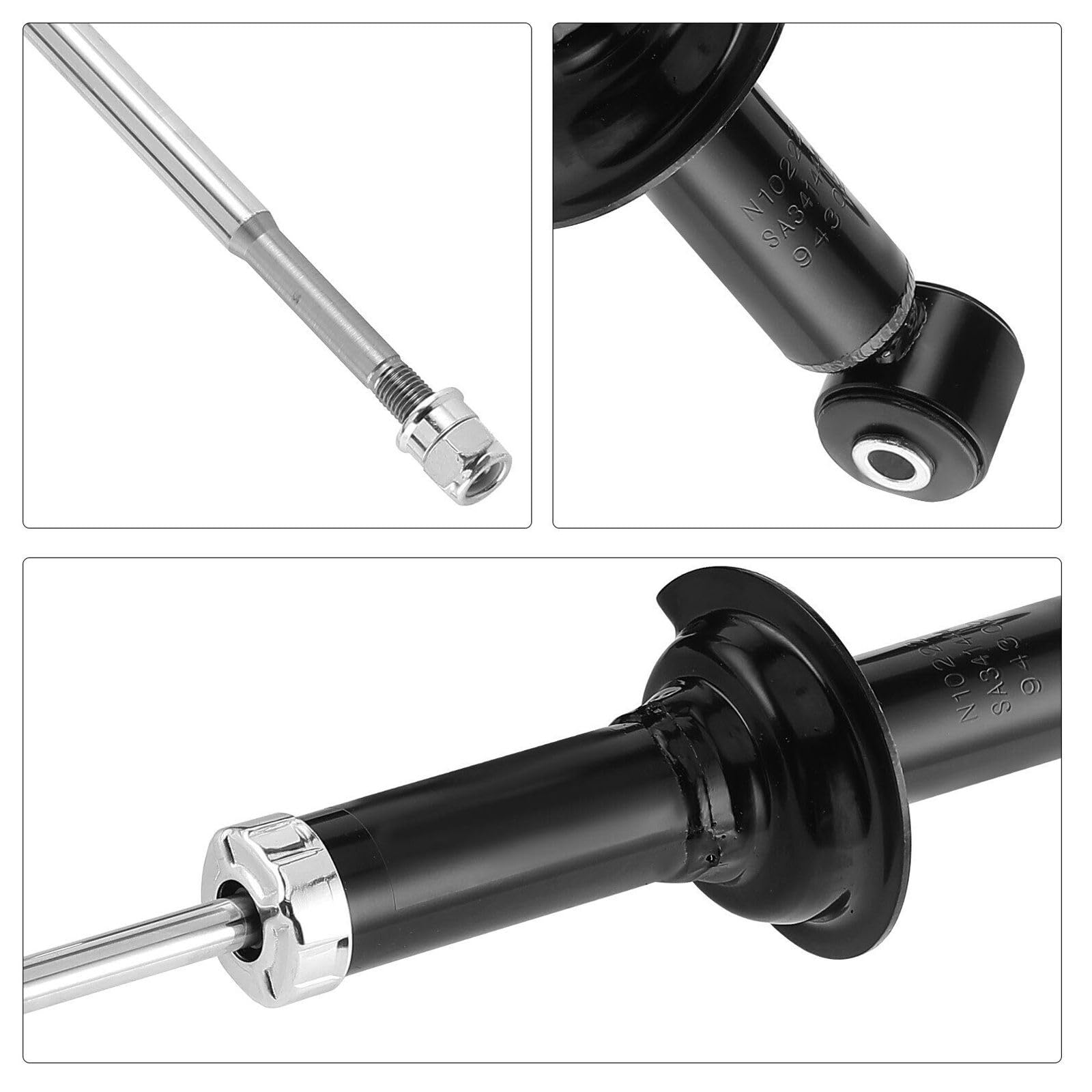 Karoldeare 2pcs Suspension Absorber Strut Set Rear Left Right for Mitsubishi for Lancer 2.0L 2008-2017 & 2.4L 2012-2017 11.96-Compressed Length (in) 341444 4162A175