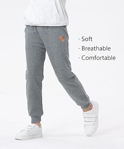 Miniatura 4 de GFQLONG Paquete de 3 pantalones deportivos de algodón para niños pequeños, pantalones deportivos de dibujos animados para niños, pantalones casuales