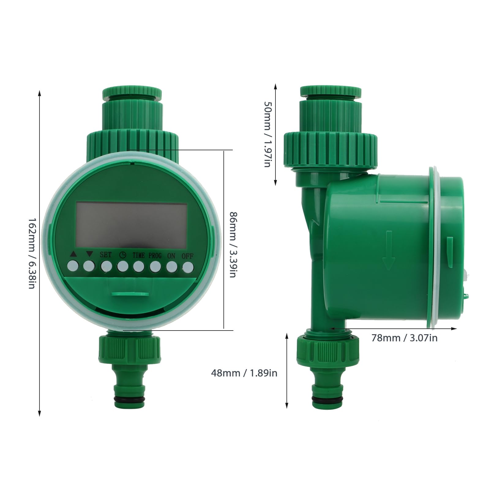 Temporizador de Agua, Controlador de riego por aspersión programable con Pantalla LCD y Filtro, riego automático para jardín y césped