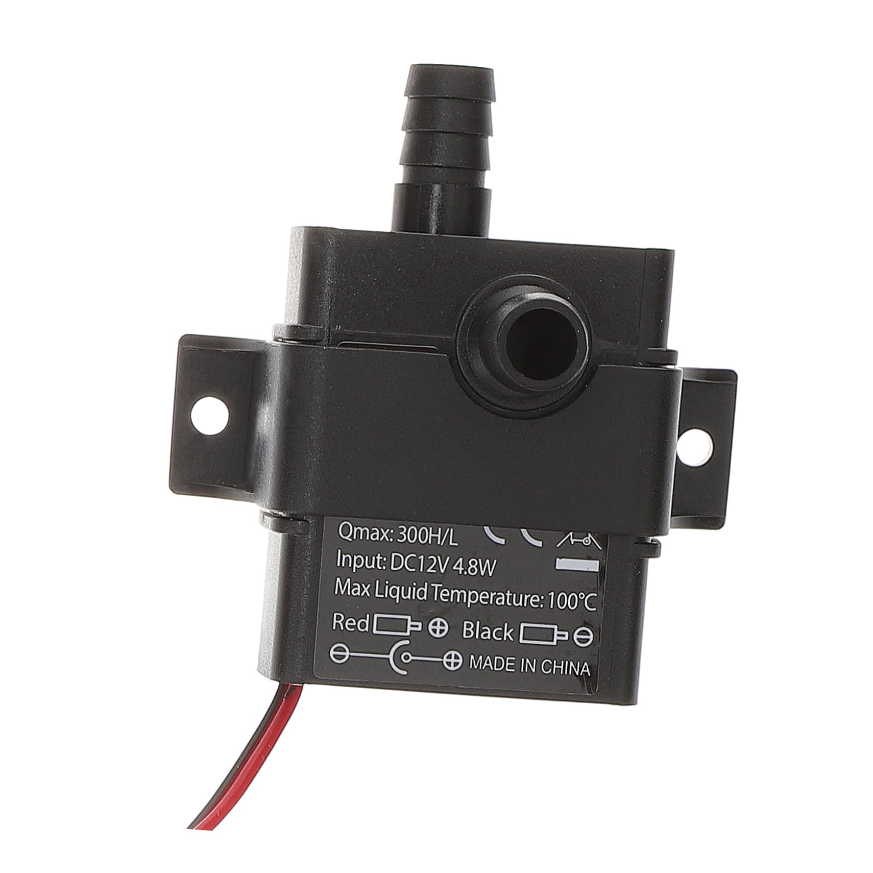 IWOWHERO 12V Miniature Submersible Water Pump for Fish Tanks Aquariums and Fountains Energy Saving Low Noise Operation Lift for Aquatic Pets and Hydroponics