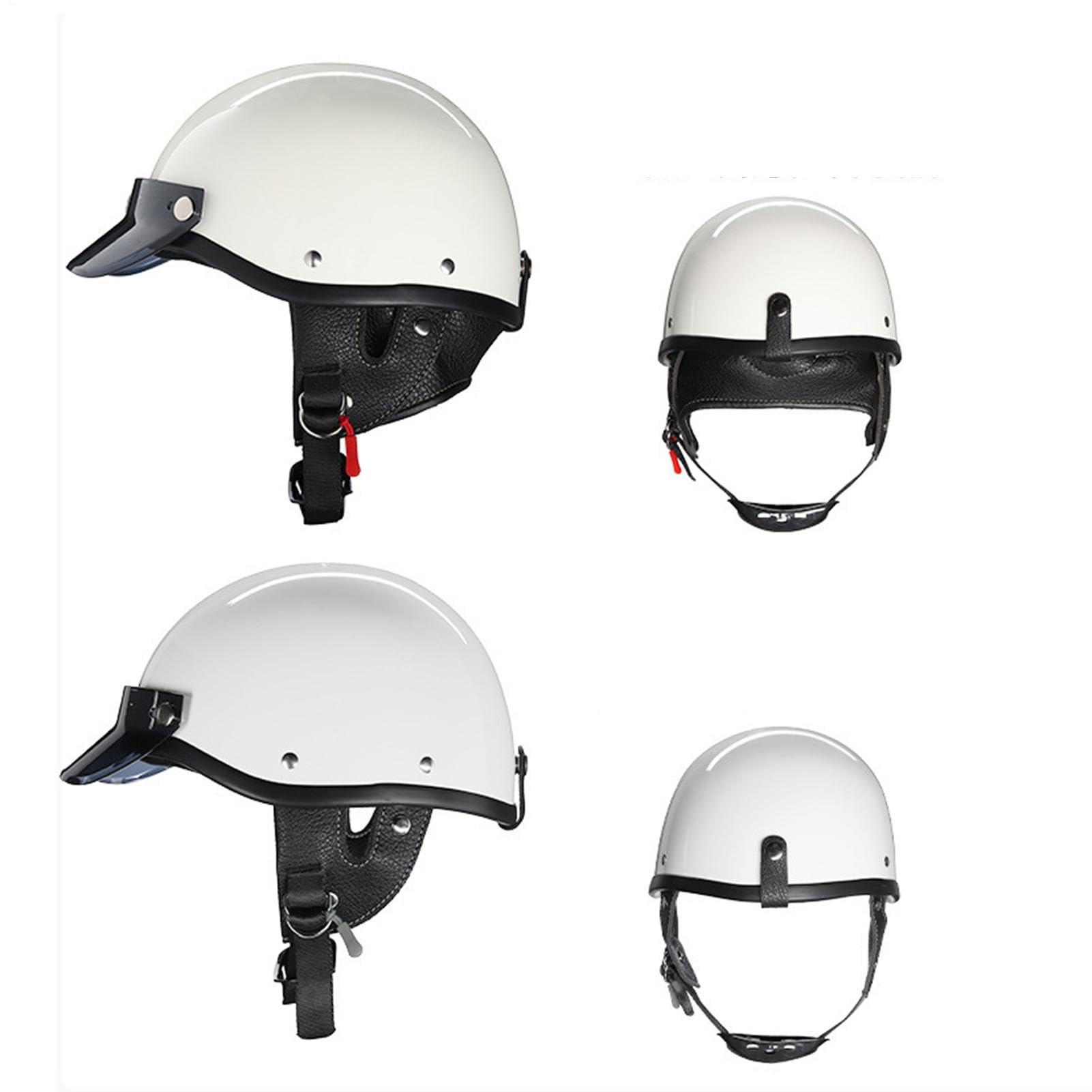 Casque De Sécurité Moto Casque Respirant avec Boucle À Dégagement Rapide