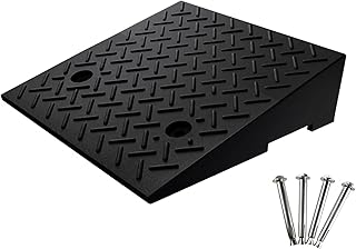 段差スロープ ゴム製 段差5～20 cm 段差解消スロープ 自転車 滑り止め ゴム 屋外 駐車場段差 プレート 耐荷重4000kg/8818 ポンド(Height 7cm)