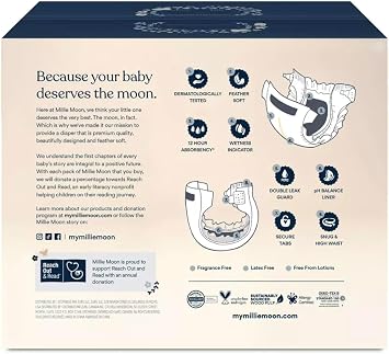 Milli-Moon Luxury Diaper Size 2-96-ct