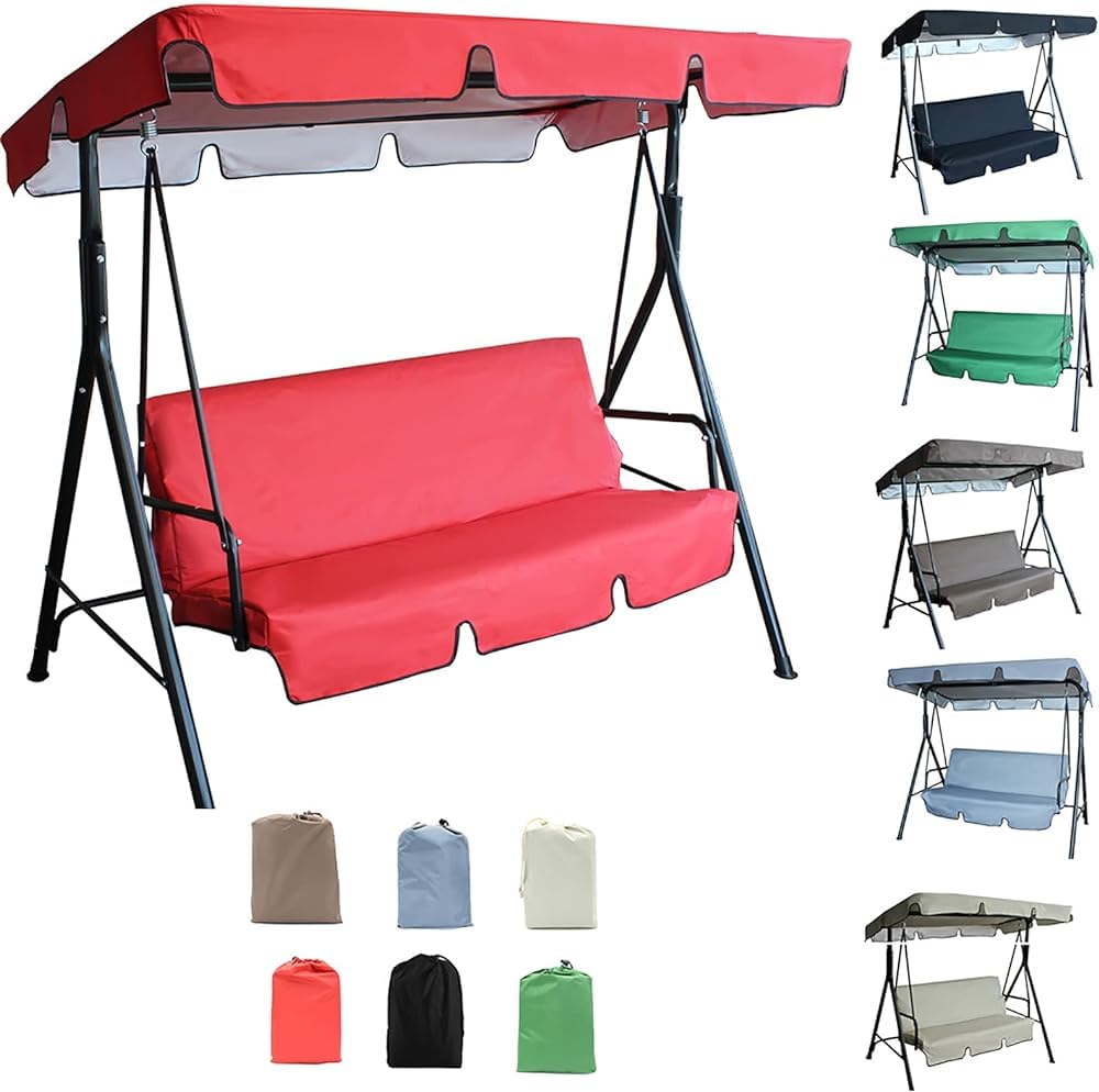 Blukids 210D Swing Canopy Replacement Cover And Swing Cushion Waterproof 2 3 Seater Top Chair Garden Outdoor Patio Seat Replace Blue Blukids 210D Swing Canopy Replacement Cover And Swing Cushion Waterproof 2 3 Seater Top Chair Garden Outdoor Patio Seat Replace Blue