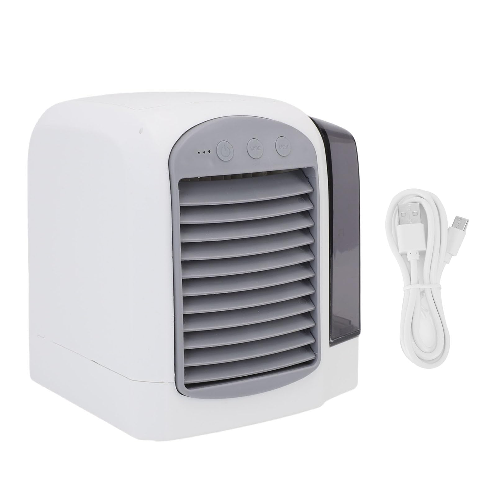 AYNEFY Portable Air Conditioner 380ml 3 Speeds Adjustable USB Summer Mini Desk Air Cooler Fan Mobile Tabletop AC