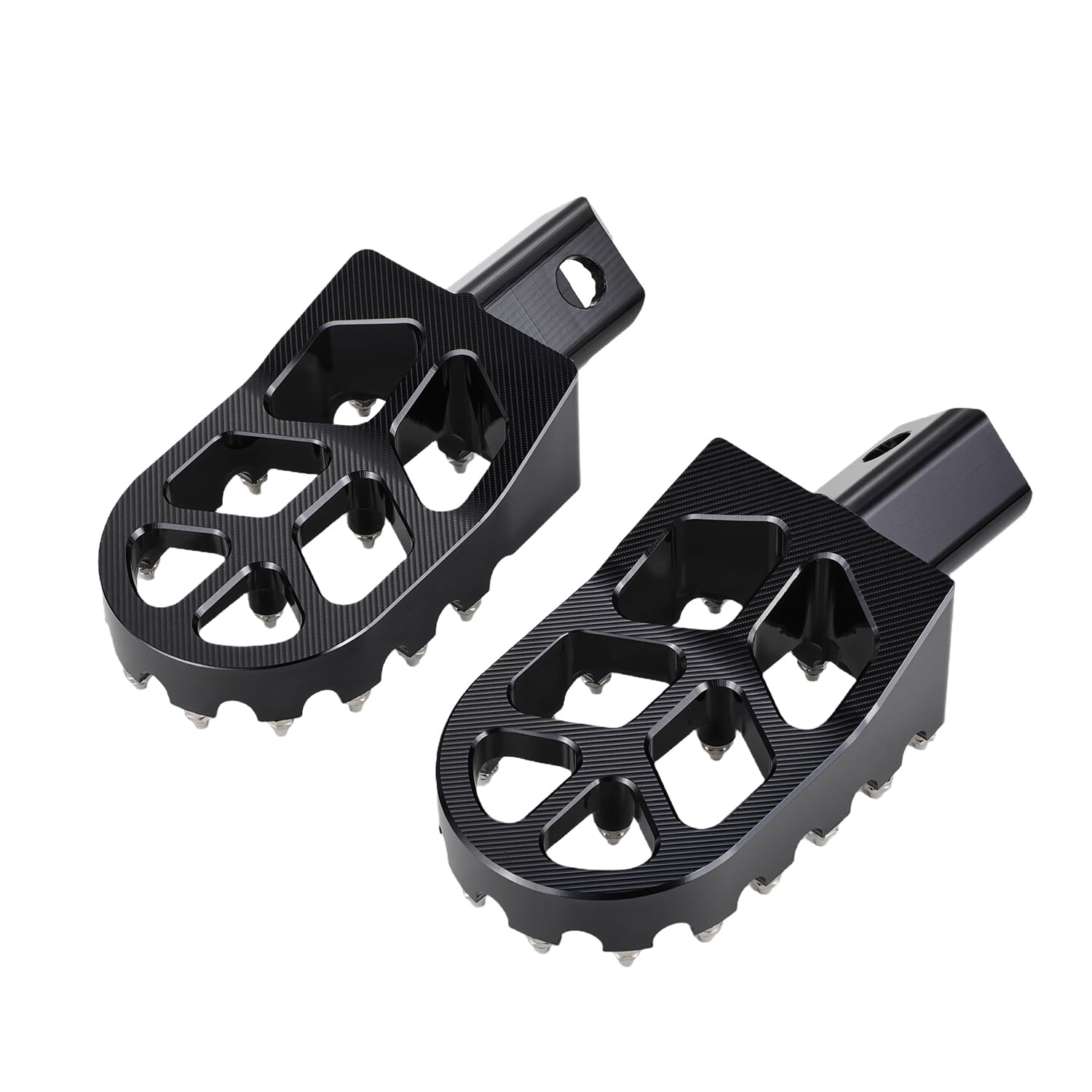 Pedane larghe per moto da cross, poggiapiedi per moto con sistema CNC, con molle, per Fantic XMF 125, colore nero