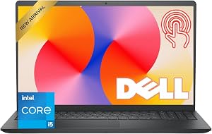 Laptop Dell 15.6" FHD táctil | Intel Core i5-1334U de 13.ª generación | 8GB RAM | SSD PCIe 512GB | Wi-Fi 6 | cámara web 1080p | Copilot IA | HDMI | listo para negocios y estudios | Windows 11