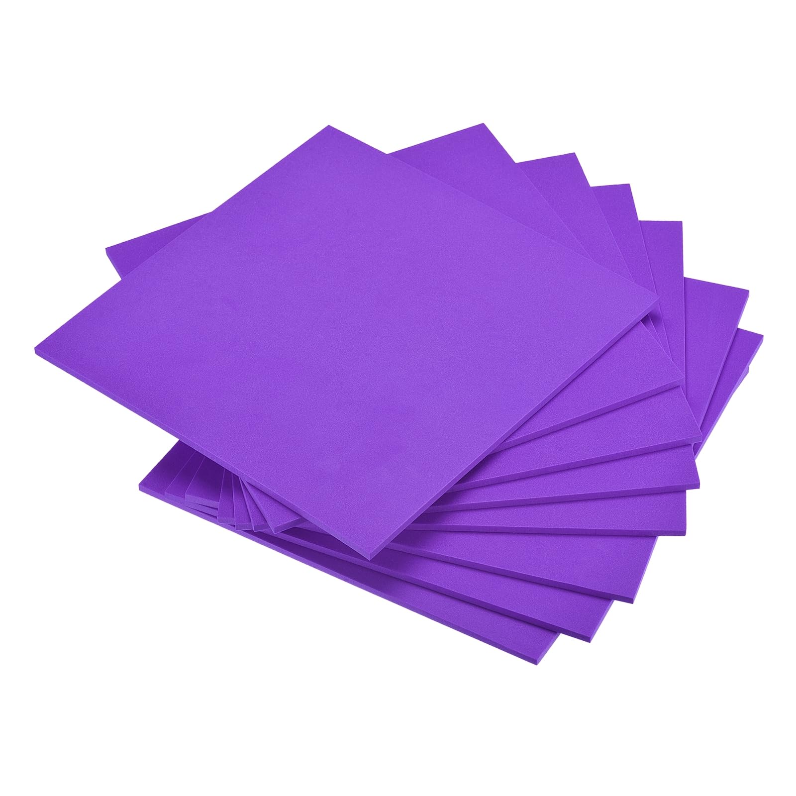 DMiotech 8 Pack 9.8 x 9.8 Inch 5mm Thick EVA Foam Sheets for Arts and Crafts Craft Foam Sheets Purple