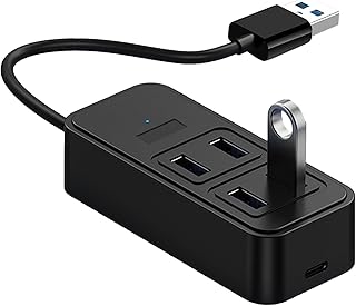 USB Expander Hub,5-in-1 USB C Port with Power Delivery | Fast Data Transfer USB Expander for Laptop, Flash Drive, HDD, Console, Printer, Camera, Keyboard, Mouse Yuxun