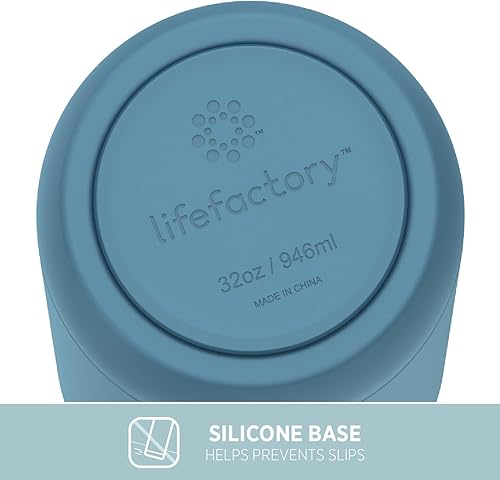 Vista 81 de Lifefactory Botella deportiva aislada al vacío de acero inoxidable de 16 onzas, mezclilla oscura Mezclilla oscura,Desert Rose,Brillante rosa,Negro