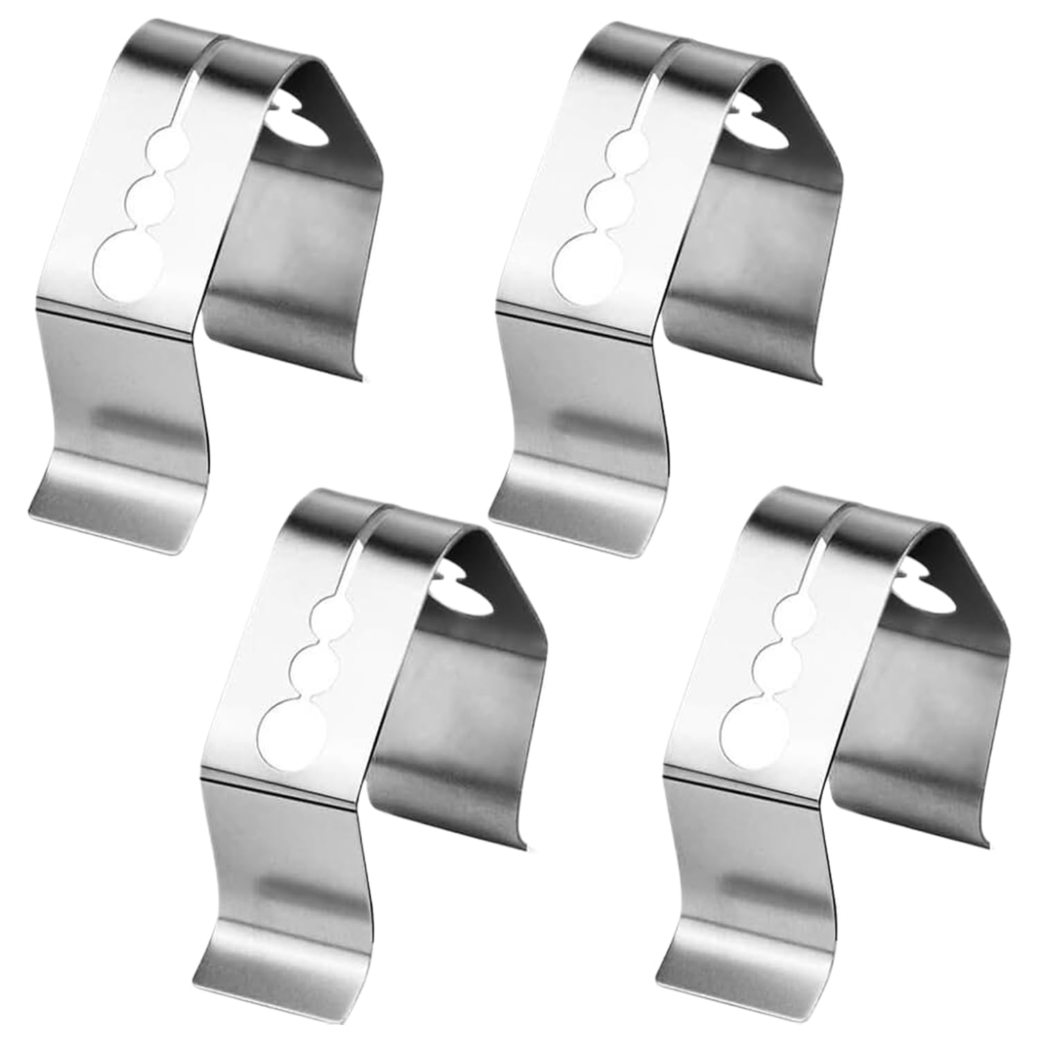 Clips De Sonda Para Barbacoa – 4 Piezas De Acero Inoxidable, Con 3 Tamaños De Orificio – Para Termómetros De Carne, Parrillas