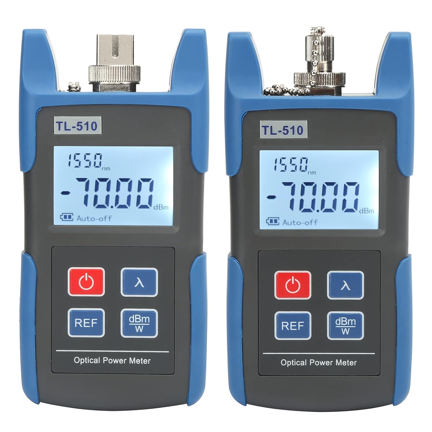 Probador óptico, Probador de Cable de Fibra óptica TL510 Medidor de Potencia óptica de Alta Precisión Detector de Potencia óptica Portátil, Probadores de Red y Cable