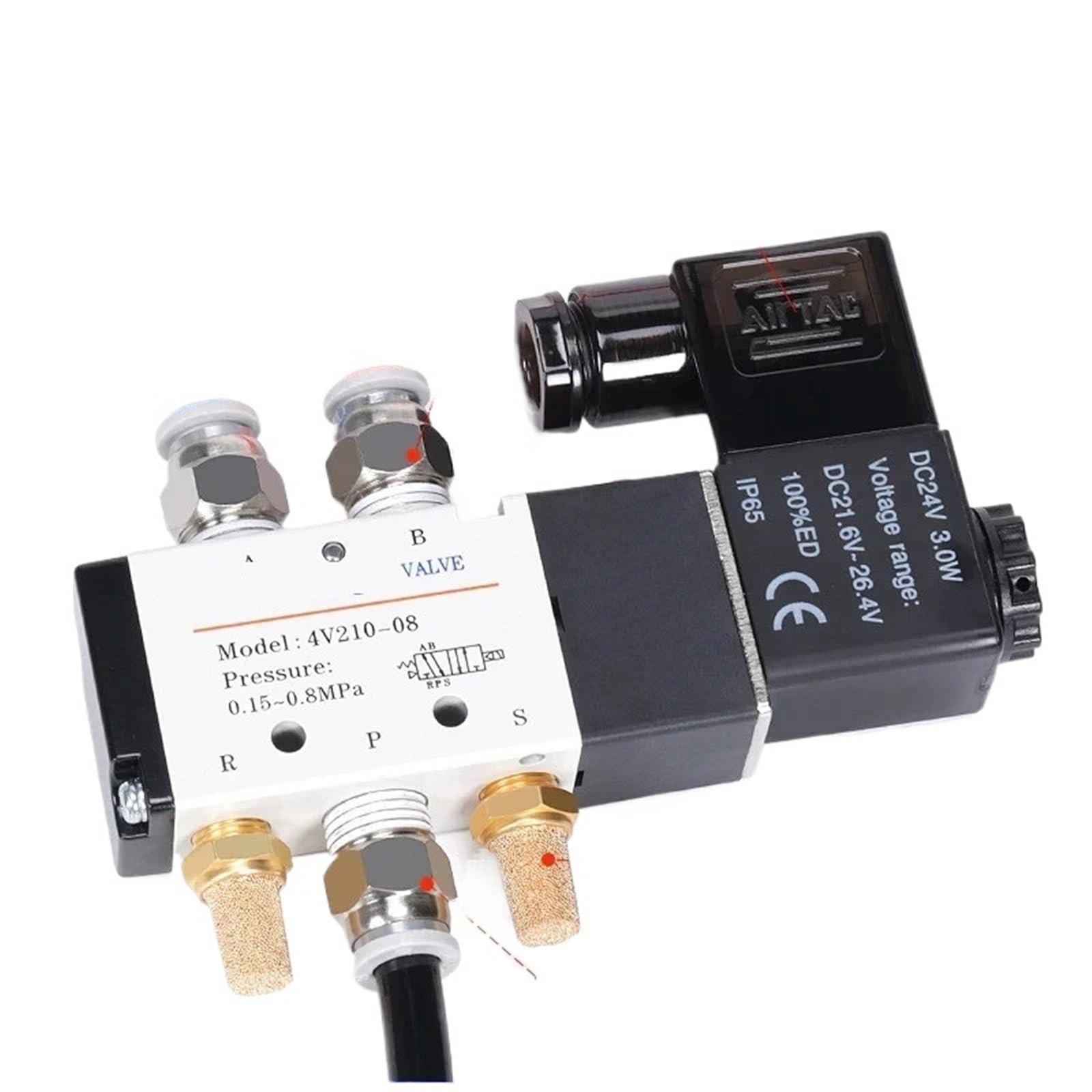 Electrovanne 4V210-08 pour résoudre les pannes de distribution d'air comprimé