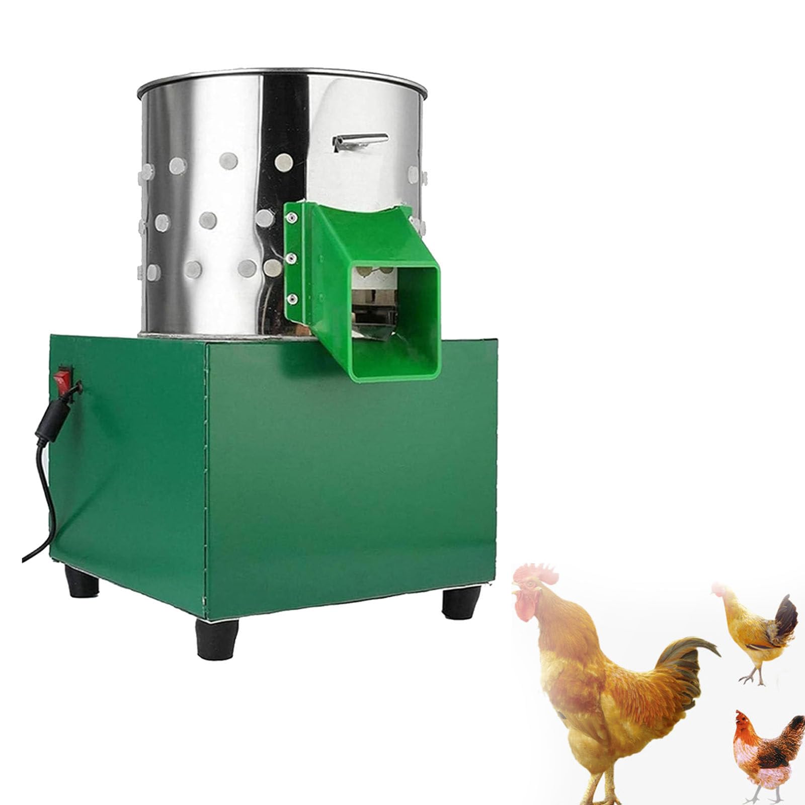 MáQuina Desplumadora De Acero Inoxidable MáQuina Desplumadora De Aves De Corral MáQuina De EliminacióN De Plumas Adecuada para Pollos Pavos Codornices Aves De Corral Patos