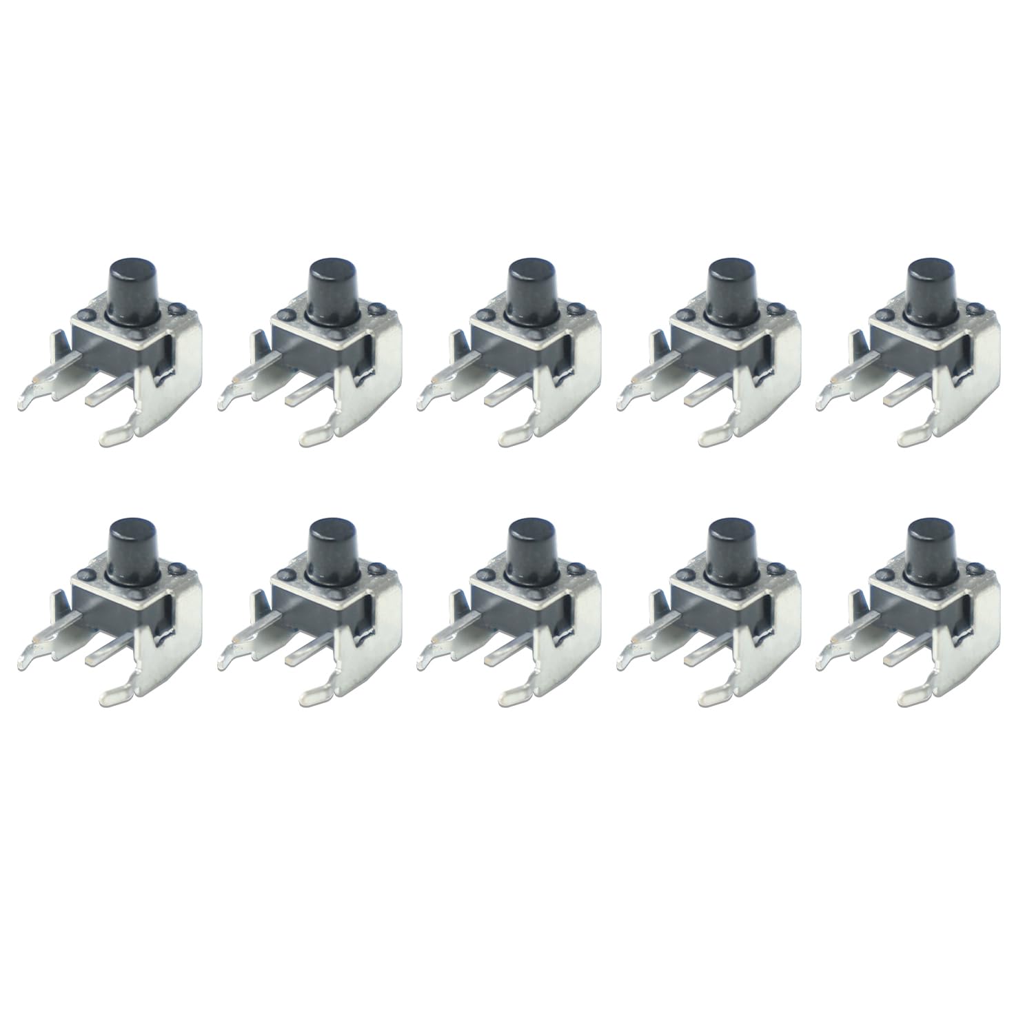 Electronic Spices 6x6x7mm 2 Pin Right Angle Push Button Momentary Tactile Switch Pack of 10 (B0D796FLLD) Amazon Price History, Amazon Price Tracker
