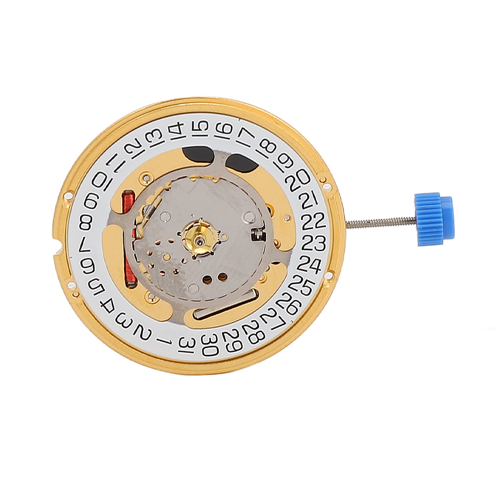 Części Zamienne do Mechanizmu Kwarcowego dla Zegarmistrzów, Profesjonalny Projekt Kalendarza ze Stopu, łatwy w Montażu, Rozmiar Ok.25,6 Mm, Trwałe w Domu lub Sklepie