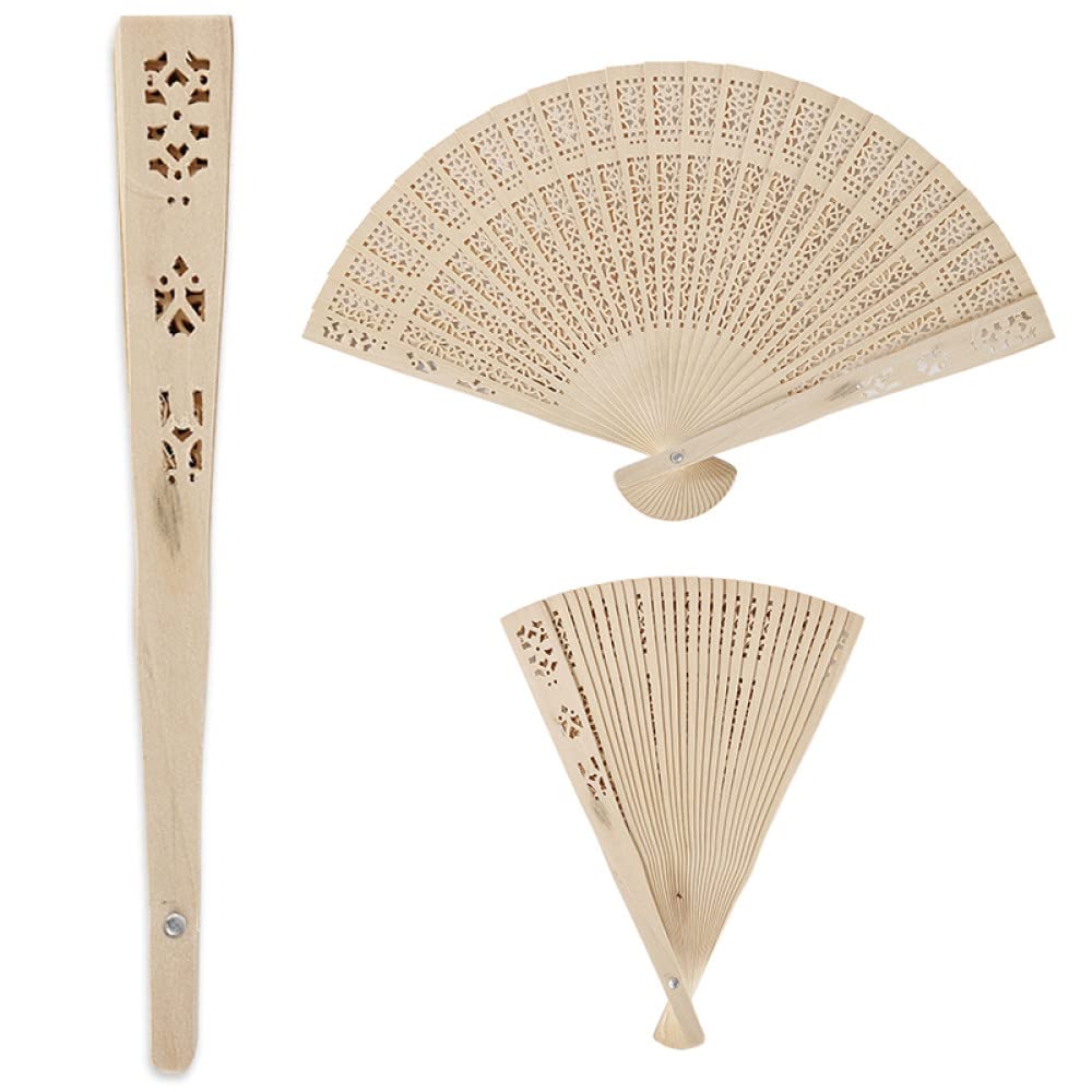 Chinois ventilateur à main pli en bois pour fraîcheur estivale en plein air