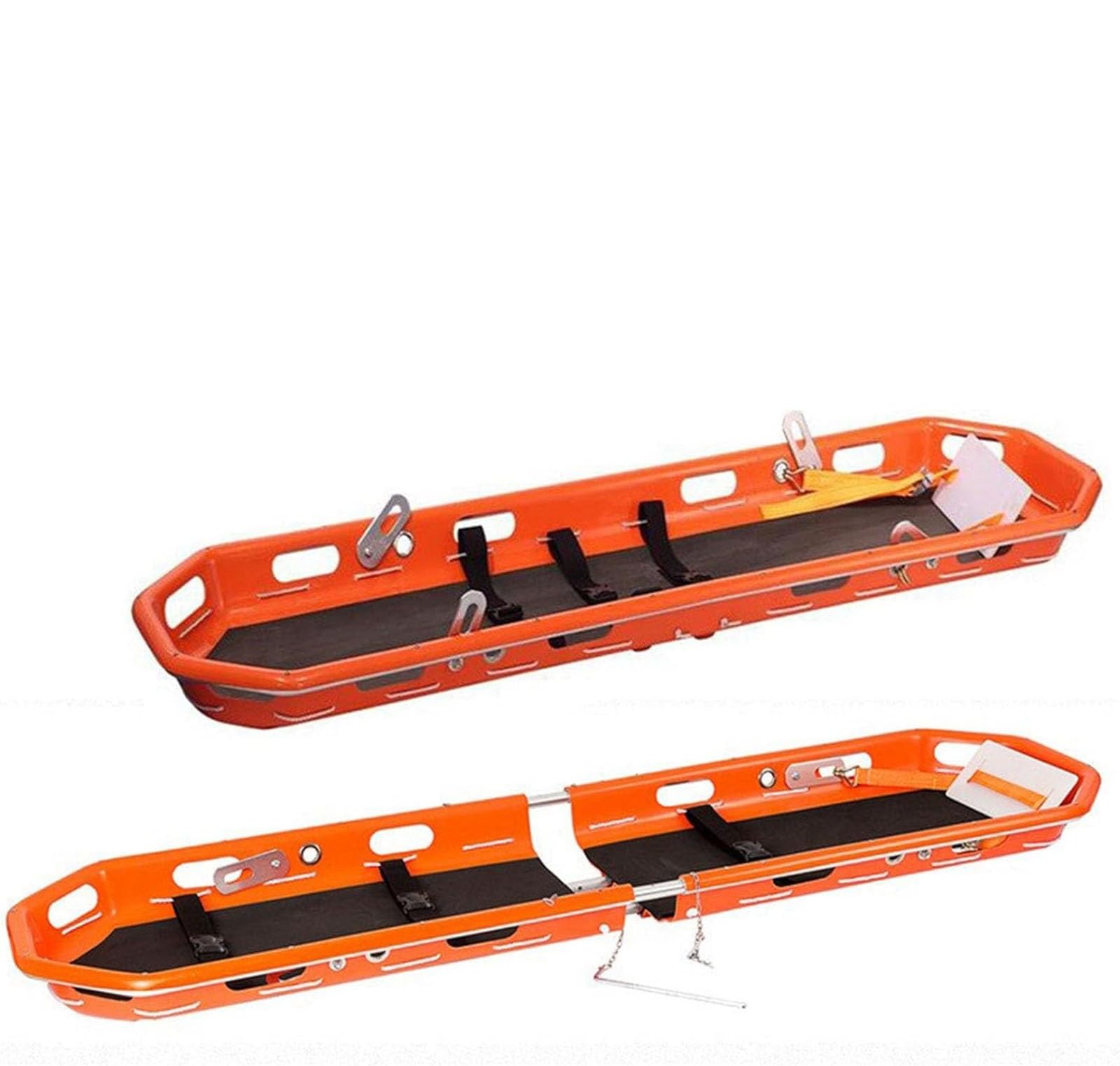 Tragbarer Rettungskorb Stretcher, tragbare Hubschrauber-Rettungskorbtrage, mit Gurten und Hebeschlaufe, Patiententransport für Krankenhäuser/Kliniken/Familien/Sportplätze