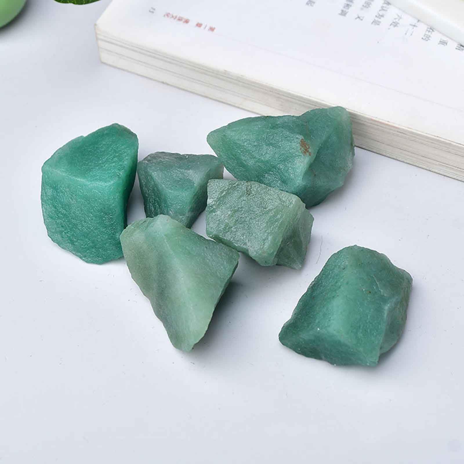 Kryształy, Surowe kryształy zielonego awenturynu, do przewracania się, kabin(1.2~2in/1.1lb)