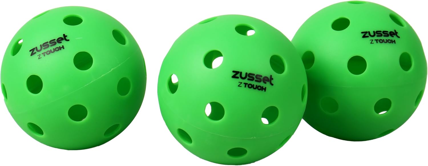 Pickleball Balls Z Touch | 3-Ball Tube Indoor Pickleball Balls with 26-Hole Design | Strategic & Precise Game with a Predictable Bounce